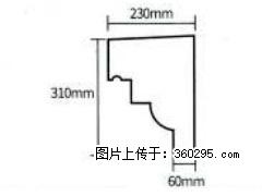 产品分解图型 - 檐口线，型号：SX311-YK-3，规格：230x310mm(3) - 银川三象EPS建材 yinchuan.sx311.cc